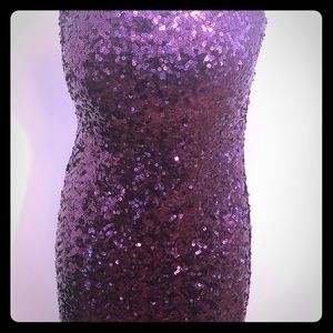 Forever 21 purple sequin cocktail dress